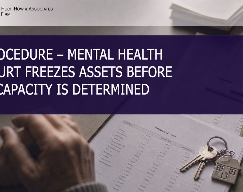 Legal documents, property records and keys beside an older person's hands, illustrating asset protection before a mental capacity determination.