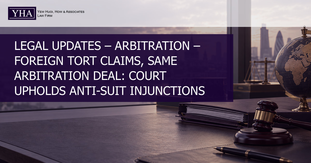 International contracts and court documents illustrating anti-suit injunctions supporting arbitration.