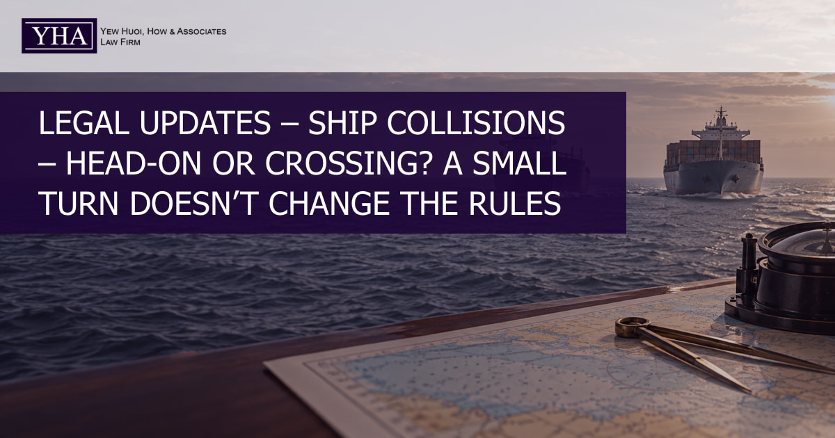Two ships approaching nearly head-on illustrating COLREGs Rule 14 collision duties.